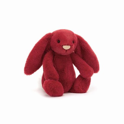 Jellycat Bashful Luxe Scarlett Bunnies UK | 39602PBGK
